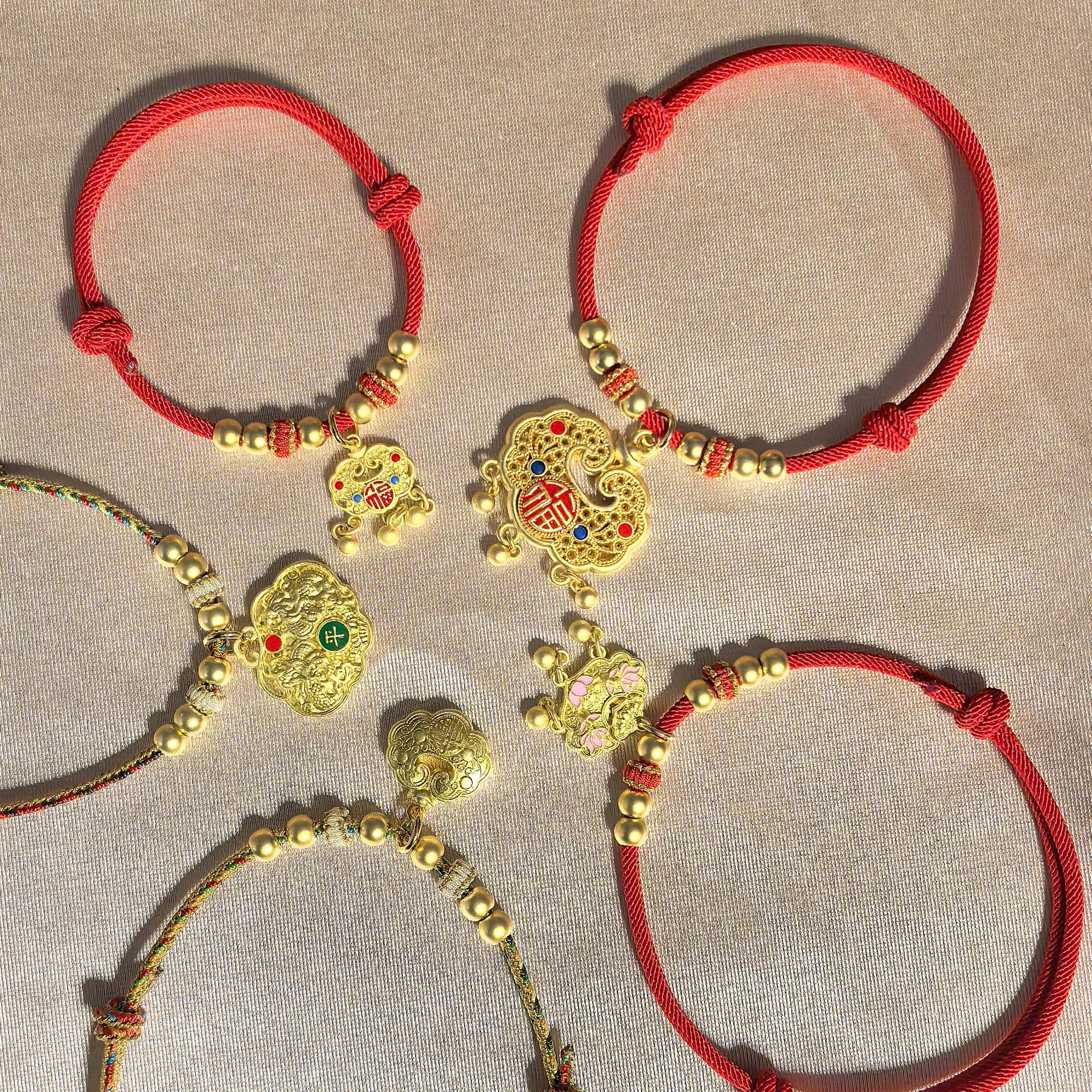 猫项圈猫咪金锁项链新年过年春节狗狗项圈小猫小狗脖圈脖子饰品