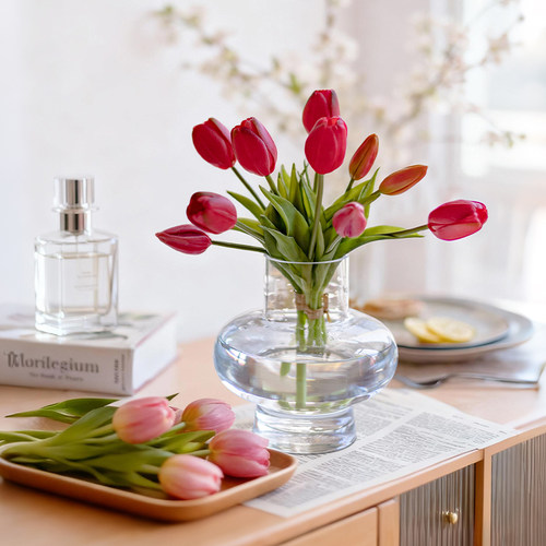 客厅郁金香掬涵仿真花