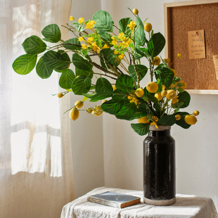 饰拍照道具 掬涵向榆设计师花束仿真花假花客厅餐桌花桌面摆花装