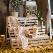 掬涵实木阶梯花架多层摆放置物花台装 饰陈列架阳台花园客厅多功能