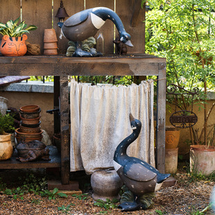 掬涵户外花园装饰彷真鹅乡村覆古大型动物摆件别墅庭院子雕塑景观