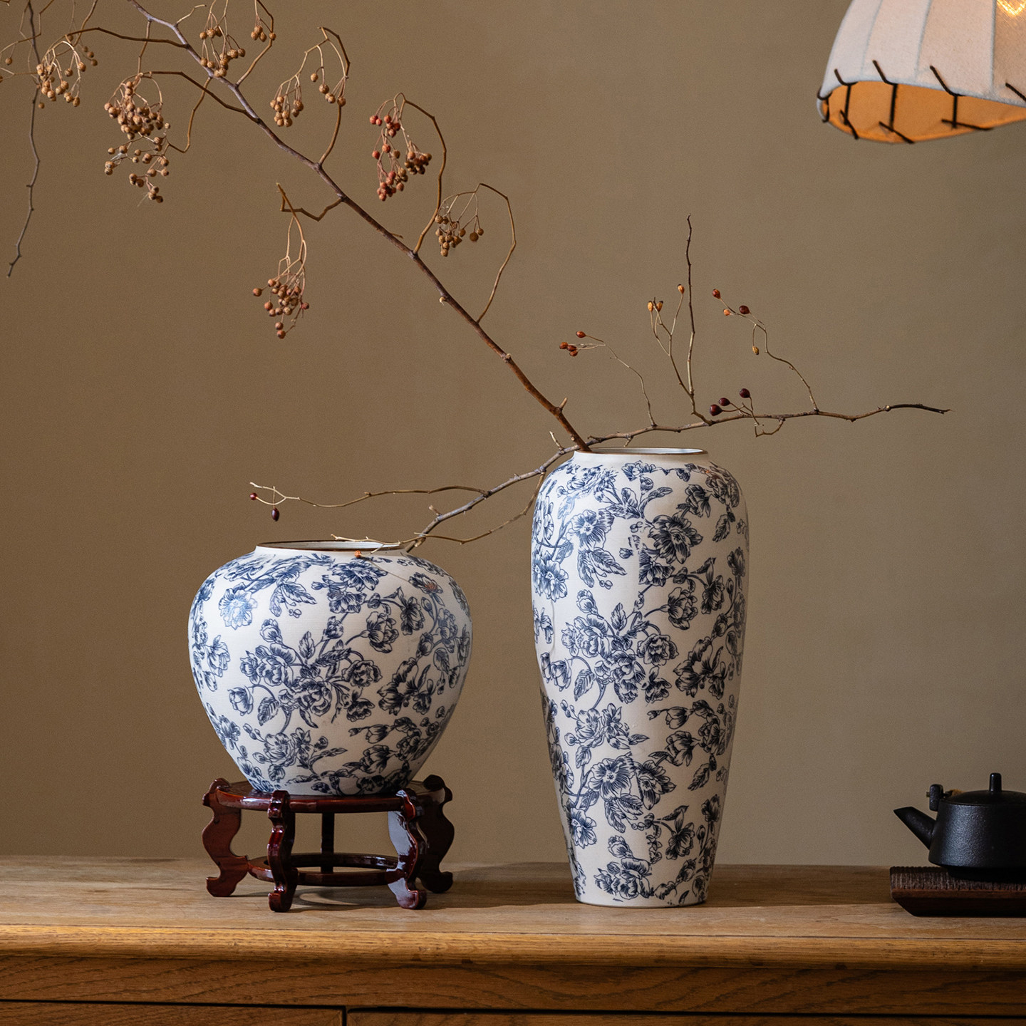 青花瓷陶瓷花瓶摆件客厅插花轻奢高级感水培鲜花陶罐餐桌装饰摆件,鲜花速递/花卉仿真/绿植园艺,花瓶,淘宝优惠券,粉丝福利购,淘宝优惠卷