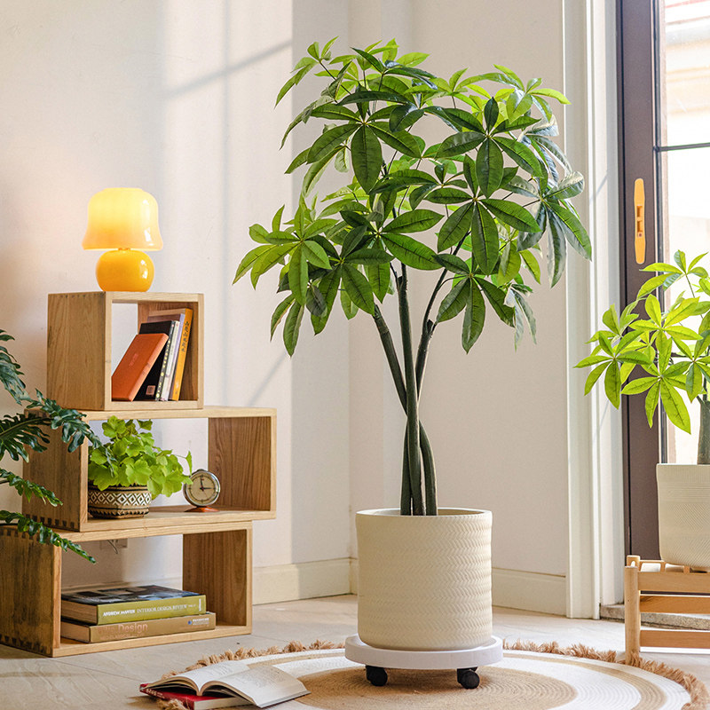 掬涵仿真大绿植盆栽高端轻奢发财树客厅室内装饰摆件招财假树摆设,家居饰品,仿真植物盆景,淘宝优惠券,粉丝福利购,淘宝优惠卷