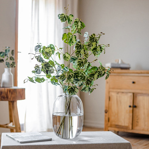 掬涵仿真绿植叶子绿色仿真花森系假树叶ins假花客厅创意装饰布置