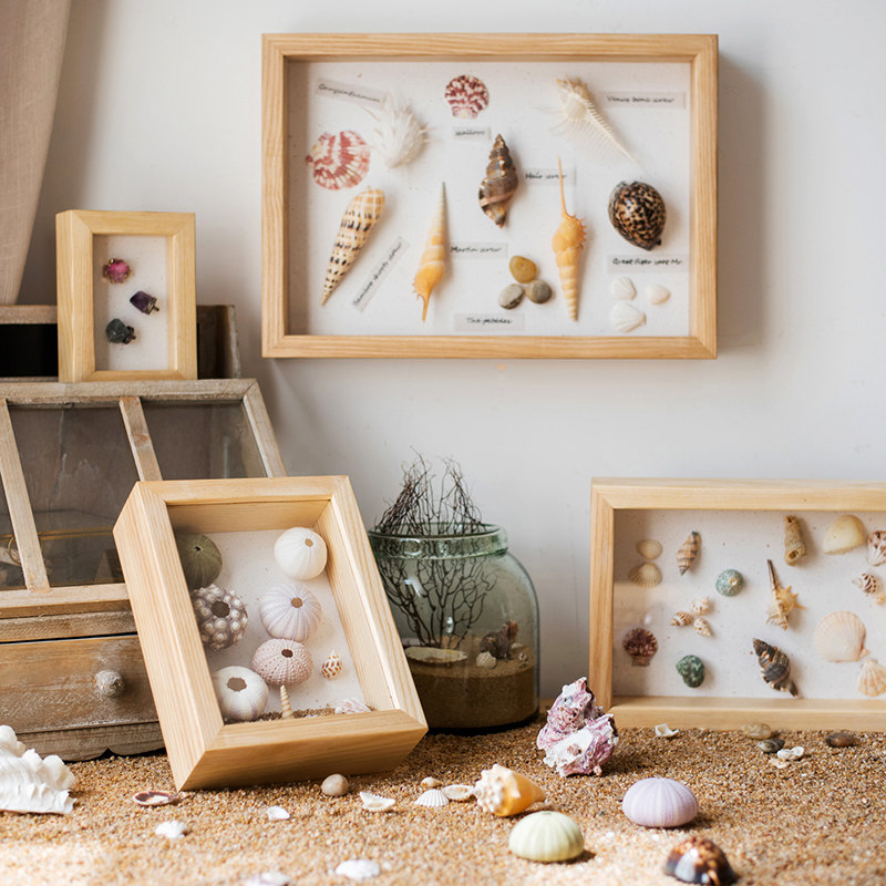 掬涵标本相框创意立体画框干燥花植物装裱卷纸手工diy展示摆台7寸