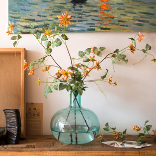 掬涵斯塔西铁线莲仿真花装饰花艺套装优雅高档盘绕藤蔓礼物