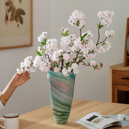掬涵樱花仿真花客厅装饰品摆件