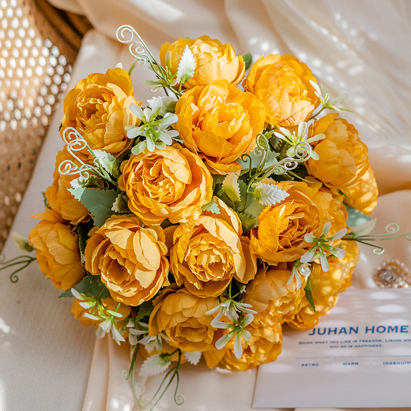 摄影仿真花玫瑰装饰手捧花高级感