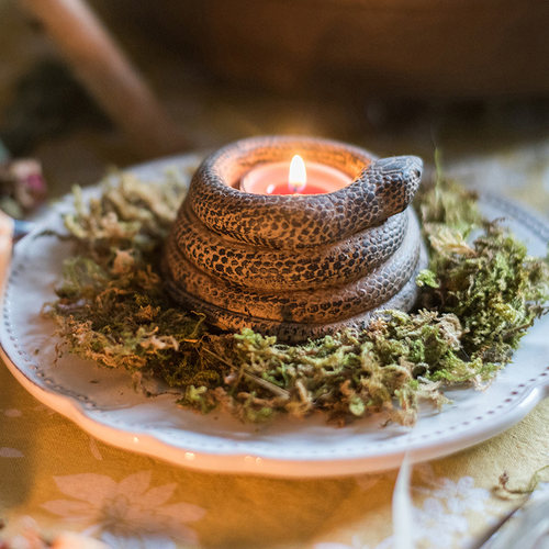 掬涵盘绕小蛇烛台烛杯摆件创意另类花器装饰礼物杂货艺术桌面摆设 - 封面