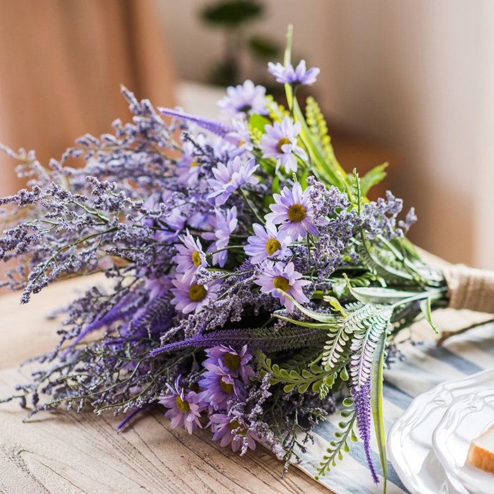 掬涵恬安设计师手工花束仿真花装饰花艺术田园欧式风情花草