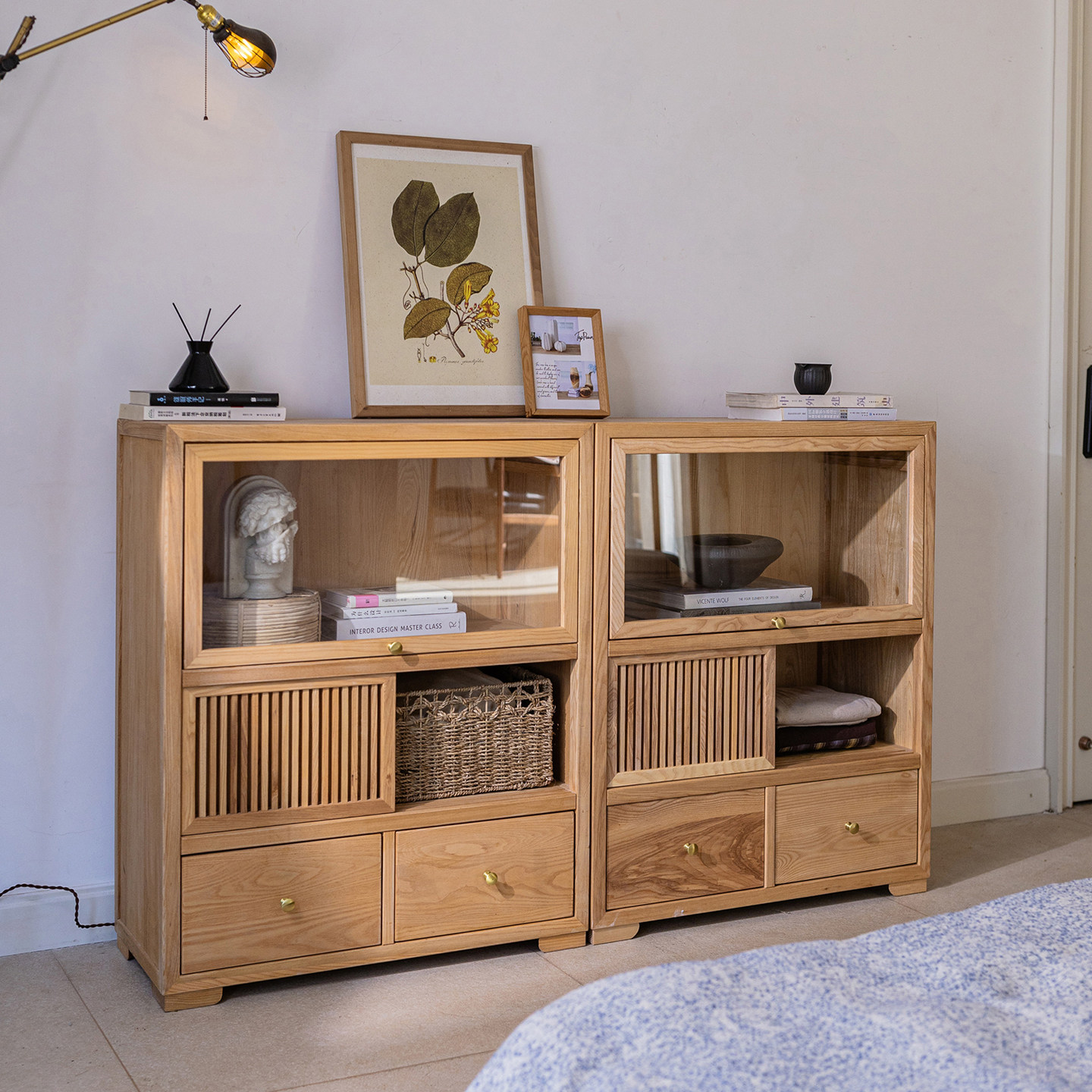 实木斗柜床尾柜卧室靠墙置物柜