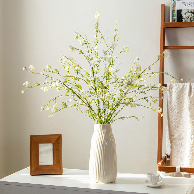 掬涵雪柳仿真花客厅插花假花