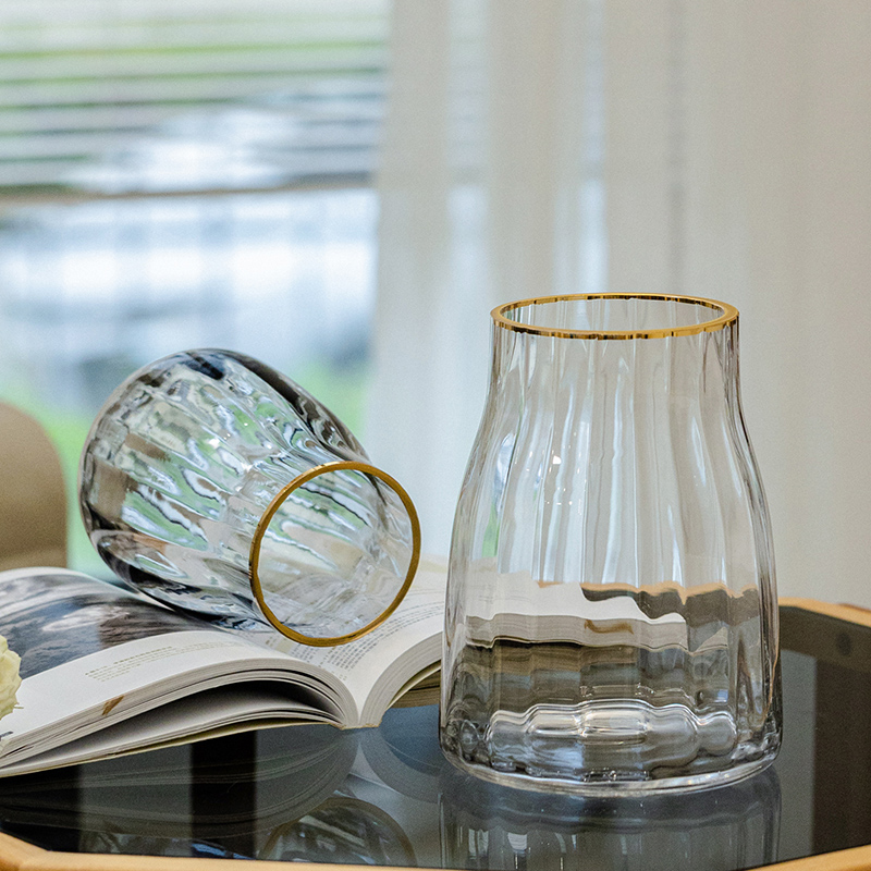 感轻奢客厅花瓶掬涵玻璃高级