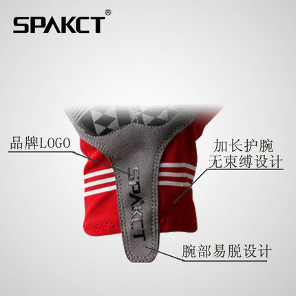 Gants pour vélo mixte SPAKCT - Ref 2247462 Image 3