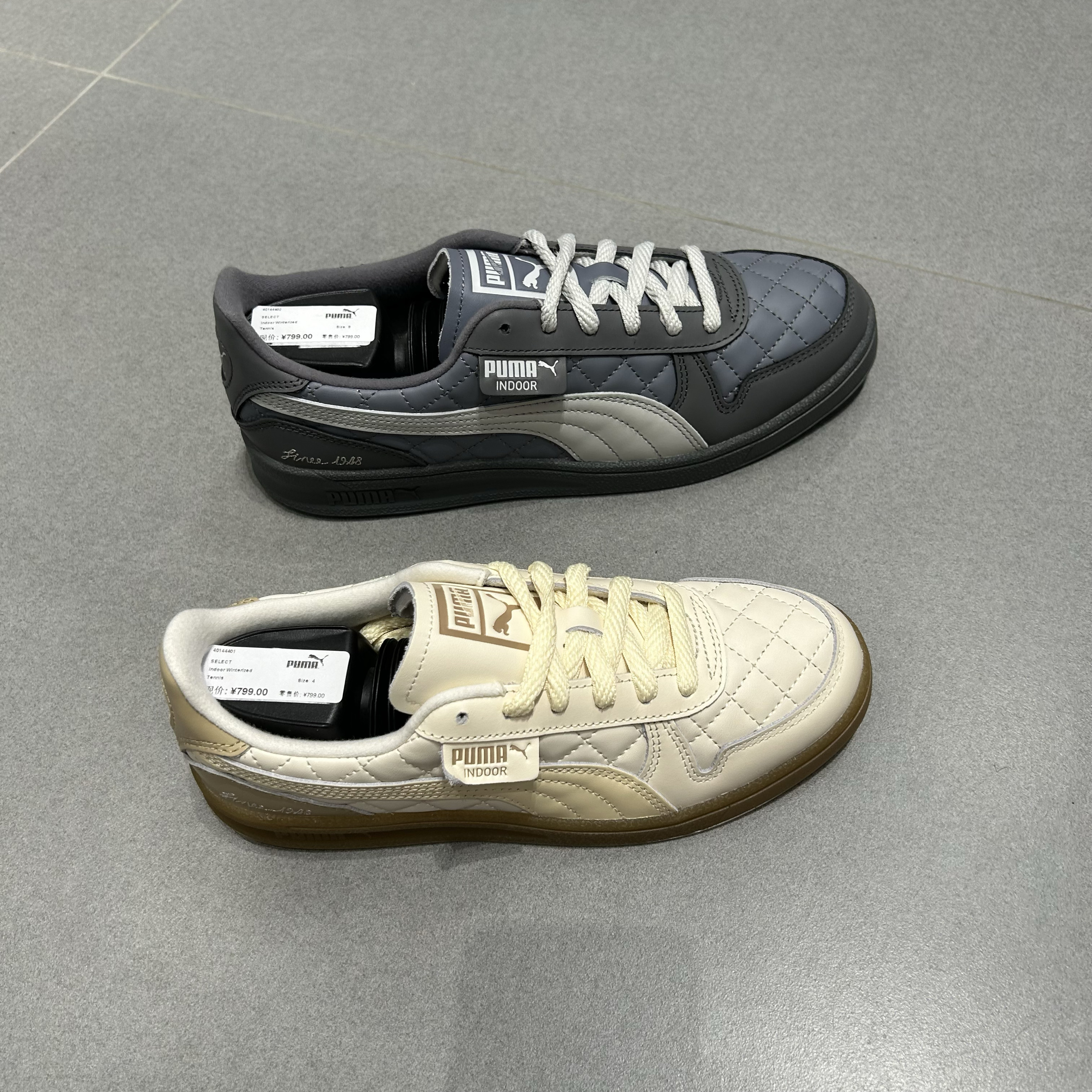 PUMA彪马正品Indoor Winterized男女款华夫格绗缝休闲板鞋 401444