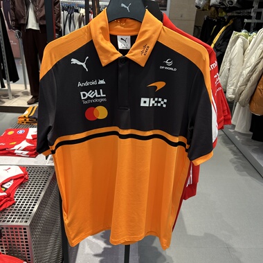 PUMA彪马男子MCLAREN迈凯伦车队复刻车迷版短袖Polo衫713951