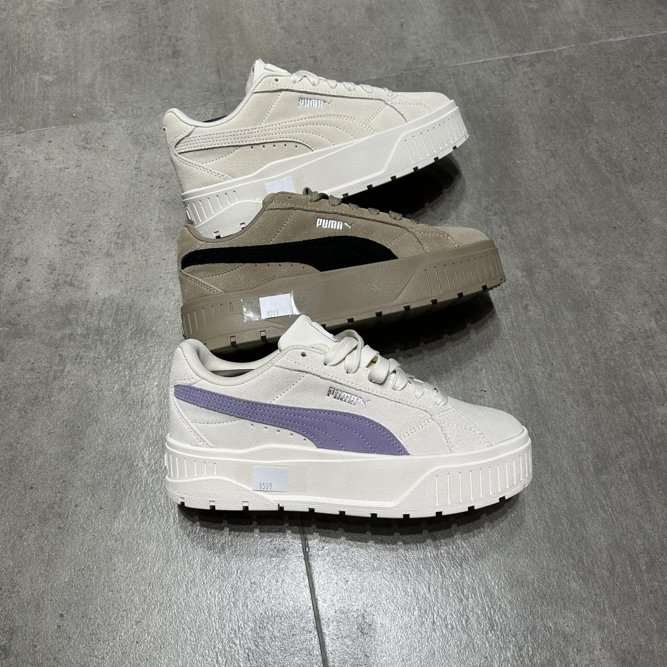 puma彪马正品karmen女子厚底鞋新款经典复古增高板鞋松糕鞋397457