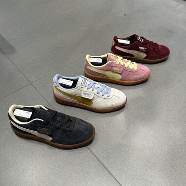 PUMA彪马Palermo男女同款拼色复古经典德训鞋休闲鞋T头板鞋396463