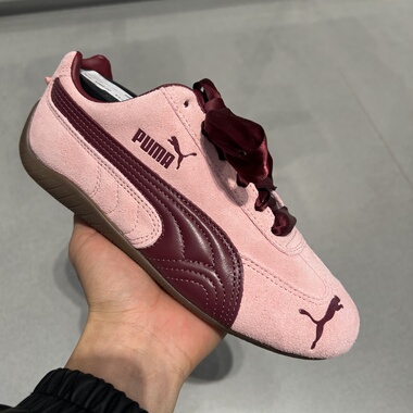 PUMA彪马Speedcat女子情人节限定蝴蝶结赛车T头薄底休闲鞋 408177