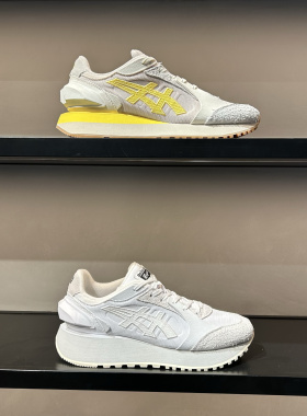 Onitsuka Tiger鬼塚虎MOAGE CO男女款透气休闲厚底老爹鞋1183B555