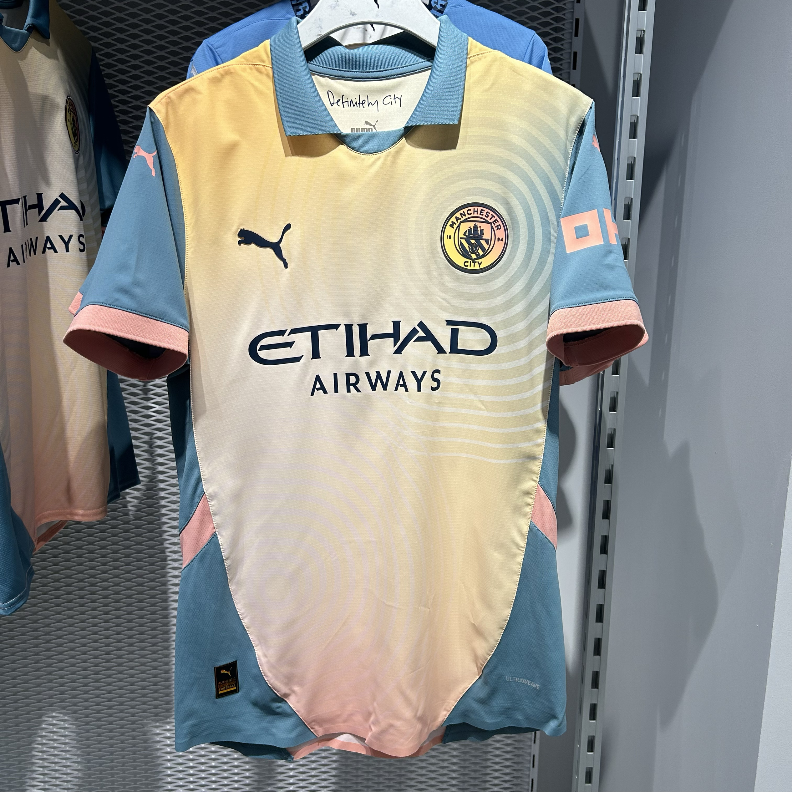 PUMA彪马正品24/25赛季曼城MCFC第四客场球衣足球服775202 778616