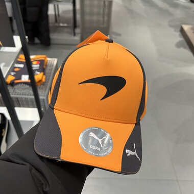 PUMA彪马男女同款MCLAREN迈凯伦车队复刻版车迷棒球帽帽子027471