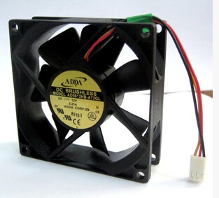ADDA 8025 8CM/厘米 12V 0.25A 双滚珠机箱风扇 AD0812HB-A72GL