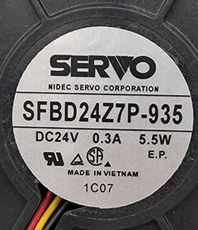 原装 SERVO SFBD24Z7P-935 24V 0.3A 5.5W 3线 鼓风机 变频器风扇
