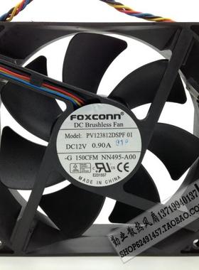 FOXCONN 12CM 12V 0.90A PV123812DSPF 01 12038 4线 PMW控速风扇
