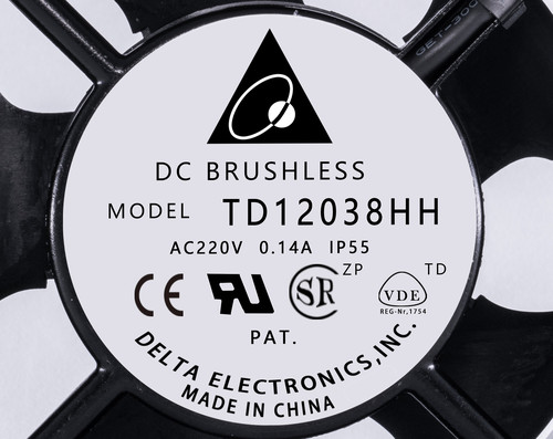 TD12038HH 台达风机 12CM 12038 交流220V 0.14A工业轴流散热风扇