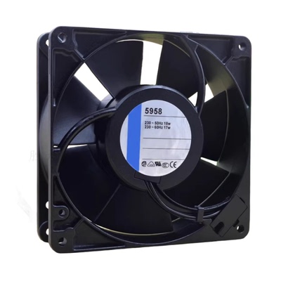 德国ebmpapst 12738 12.7CM/厘米 230V 17/18W 5958 散热风扇