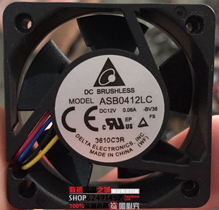 台达 ASB0412LC 12V 0.06A 4CM 4015 四线 PWM温控 散热风扇