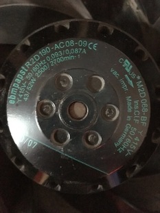 M2D068 高电压 AC08 离心风机 德国EBM 正品 R2D190 415V原装