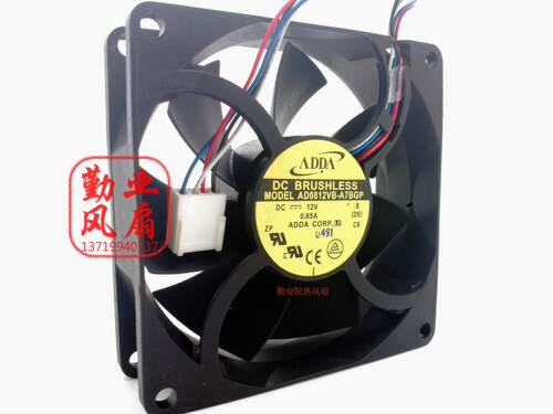 ADDA 8025 4线 PWM温控大风量滚珠风扇 AD0812VB-A7BGP