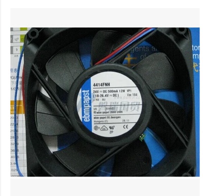 德国papst 24VDC 12.0W 5400RPM 管轴式 风扇 4414FNH 风扇