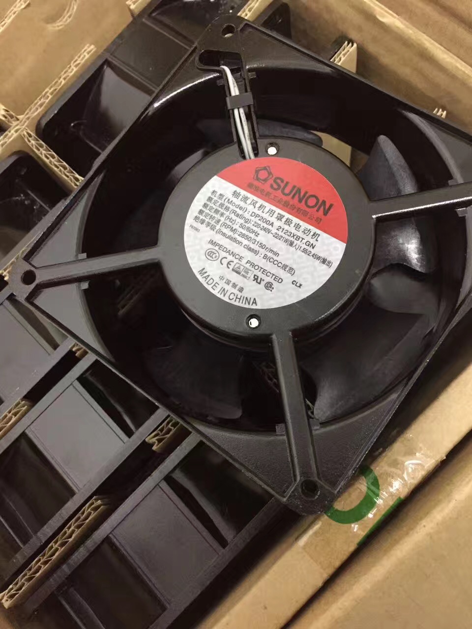 全新 DP200A 2123XBT/XBL SUNON 12038 12CM 220V 口罩机散热风扇