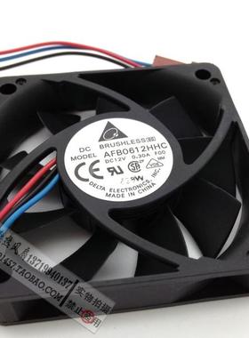 台达 AFB0612HHC 12V 0.30A 6CM 6015 滚珠 CPU 散热 风扇