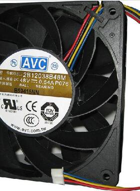 全新原装 AVC 2B12038B48M 12038 DC48V 0.54a 12cm 散热风扇