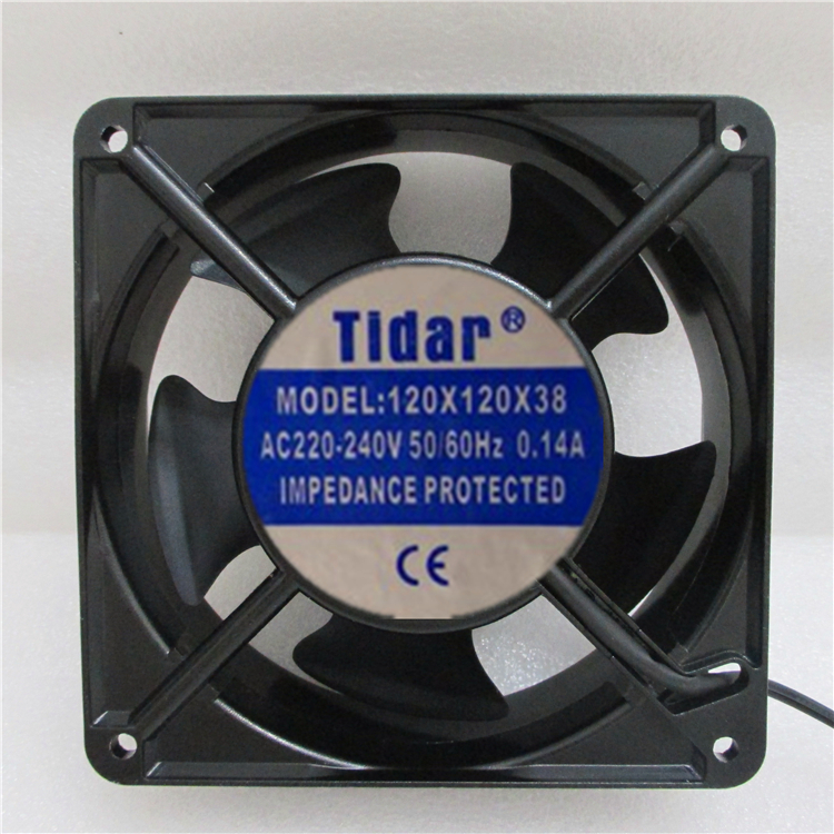 原装台湾tidar 全铜芯双滚珠散热风扇 220V 机箱轴流工业风机