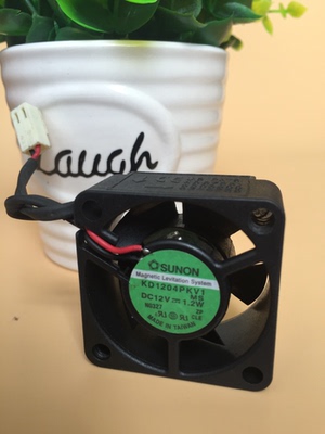 正品SUNON 4020 12V 1.2W 4CM交换机 散热风扇 KD1204PKV1 2线