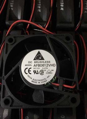 全新原装台达 6020 AFB0612VHD 12V 0.27A  双滚珠 机箱机柜风扇
