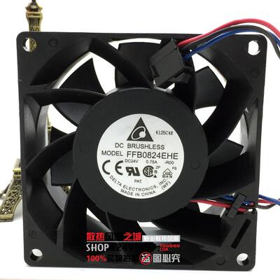 台达 FFB0824EHE-R00 8038 24V 0.75A 8CM变频器报警大风量风扇