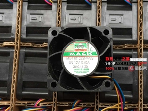 全新 MGT4012ZB-W28 4028 4CM/厘米 12V 0.40A 4CM 4线 风扇