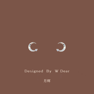 无耳洞入！清冷感小月亮耳夹巨美