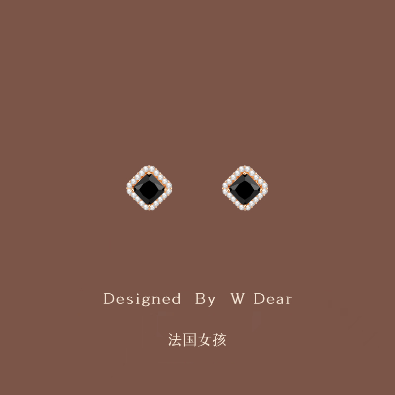 小香风珍珠无耳洞耳夹蚊香盘