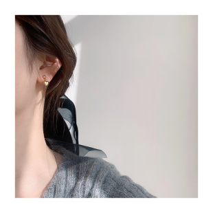 挚爱mini金色小爱心耳夹女无耳洞小巧百搭蚊香盘耳饰 Dear