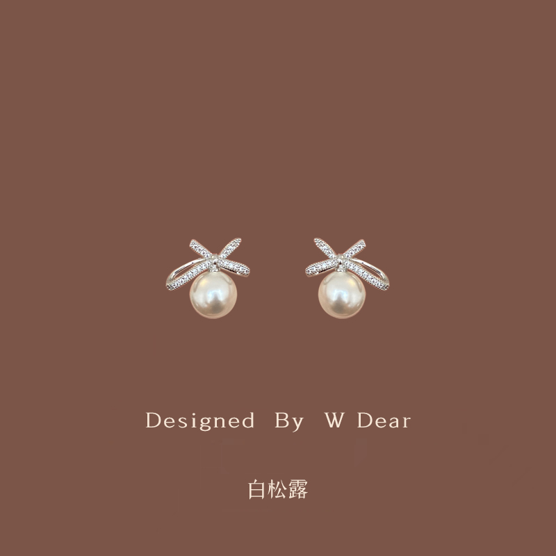 珍珠耳环女无耳洞蚊香盘耳夹