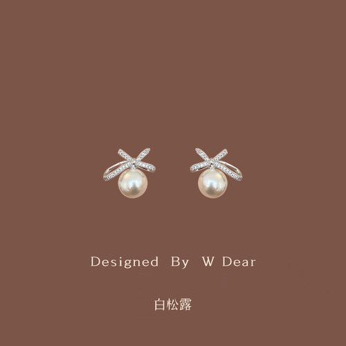 珍珠耳环女无耳洞蚊香盘耳夹