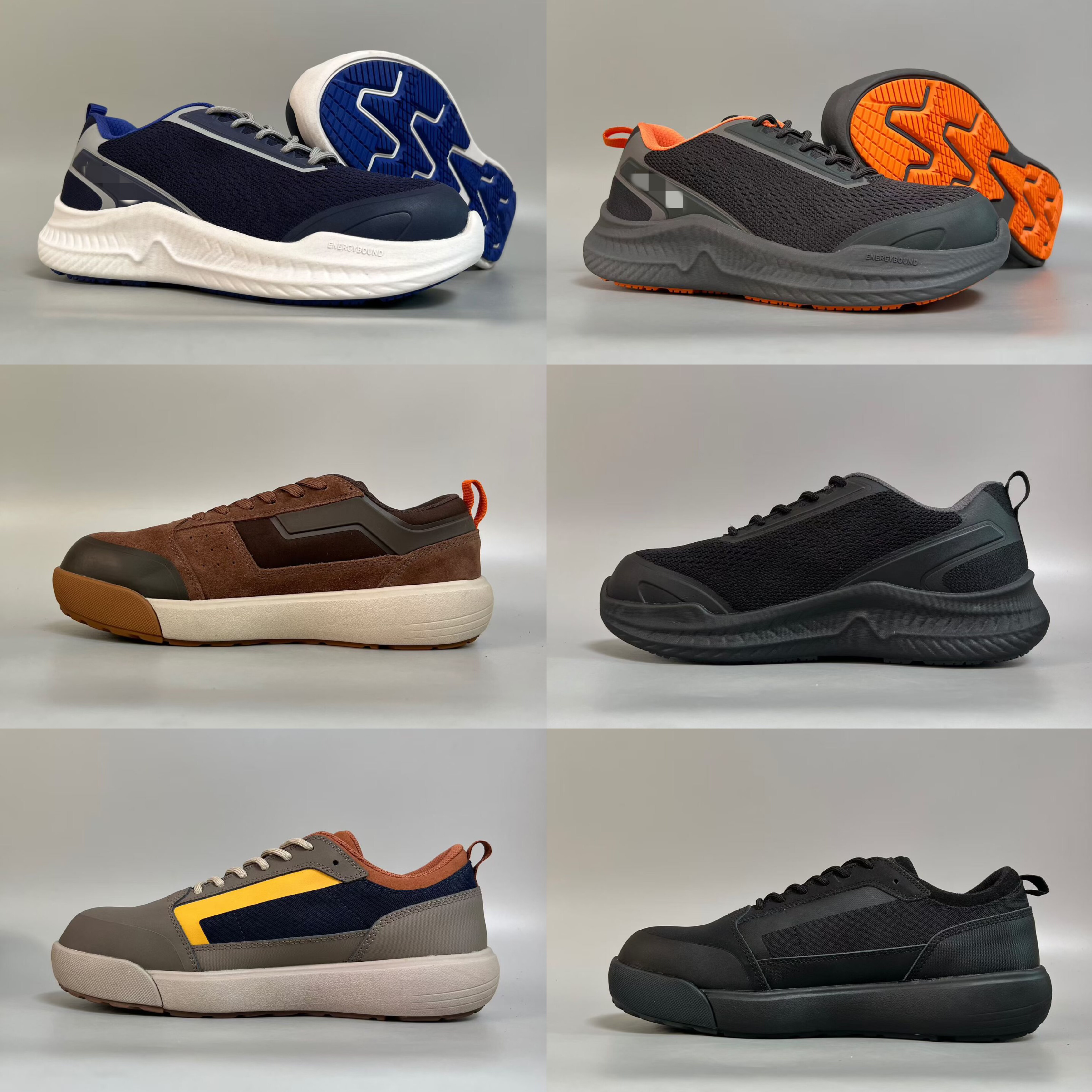 42 43码 低帮男士工装鞋 轻质防砸防压钢头 户外防护鞋 轻便减震