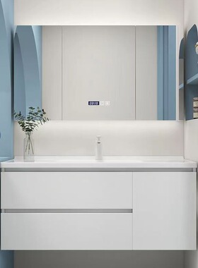 浴室柜定制陶瓷一体盆65/75/85CM95公分105尺寸115厘米洗手洗漱台